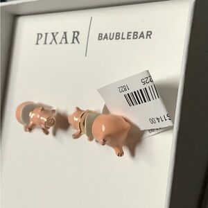 BaubleBar Pixar Pig Earrings in Pink